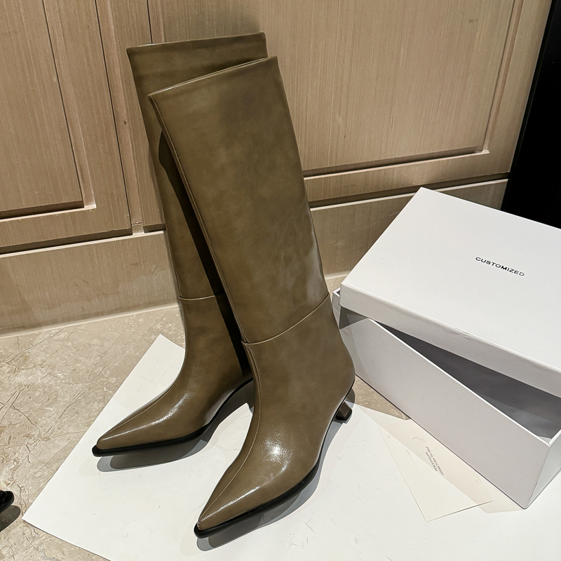 QUTAA Fashion News Damskie koz – Women'S Fashion Knee High Boots recenzja i cena