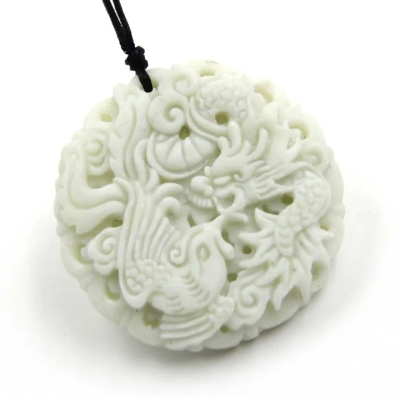 Naturalna biel jade smok wisio – Women'S Fashion Jewellery recenzja i cena