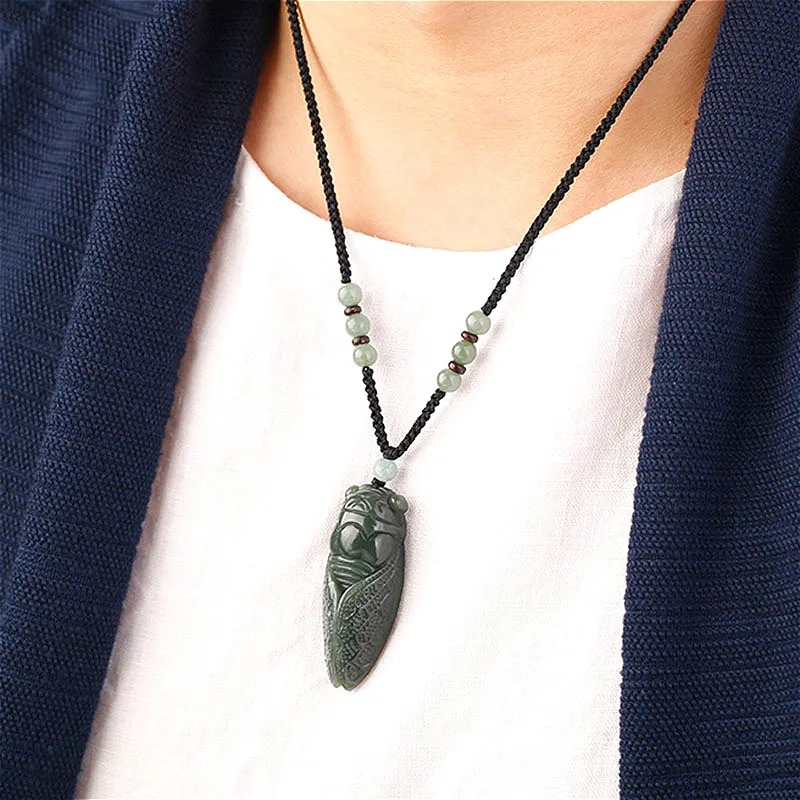 Naturalny Hetian Jade cykada w – Women'S Fashion Jewellery recenzja i cena